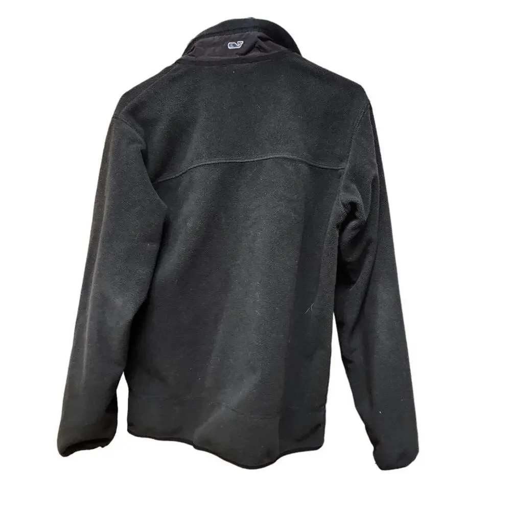 Vineyard Vines Martha’s Vineyard XS Black Full Zip‎ Fleece Jacket